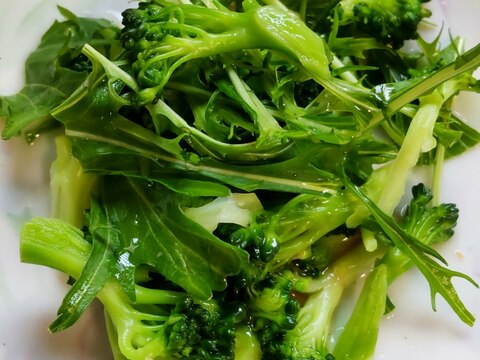 水菜とブロッコリーのサラダ